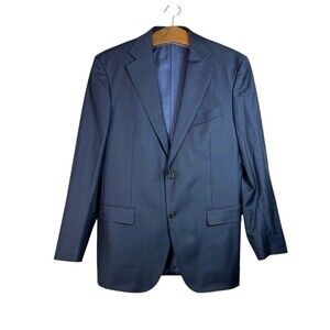 SUITSUPPLY Pure Wool Super 110's Vitale Barberis Blazer Jacket Blue Size 42L